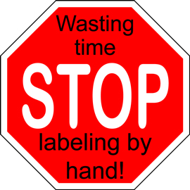 Stop wasting time peeling labels by hand