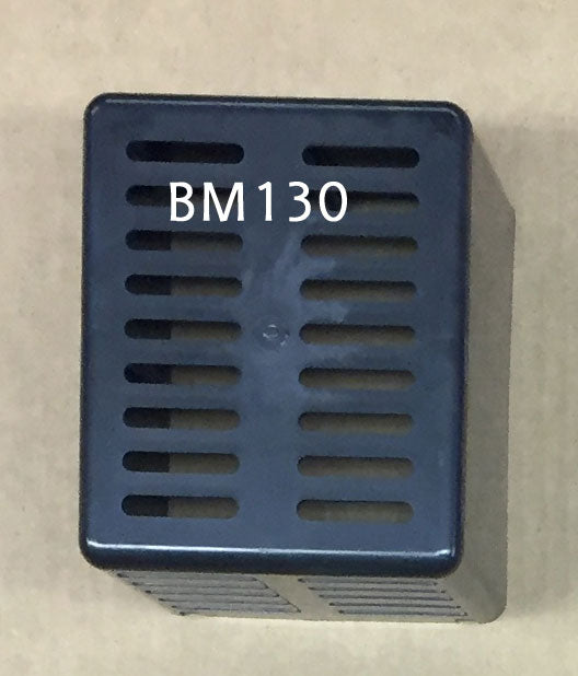 BM130 Long Black Vented  Motor Housing