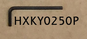 HXKY025OP- 1/8 Short Arm Hex Wrench